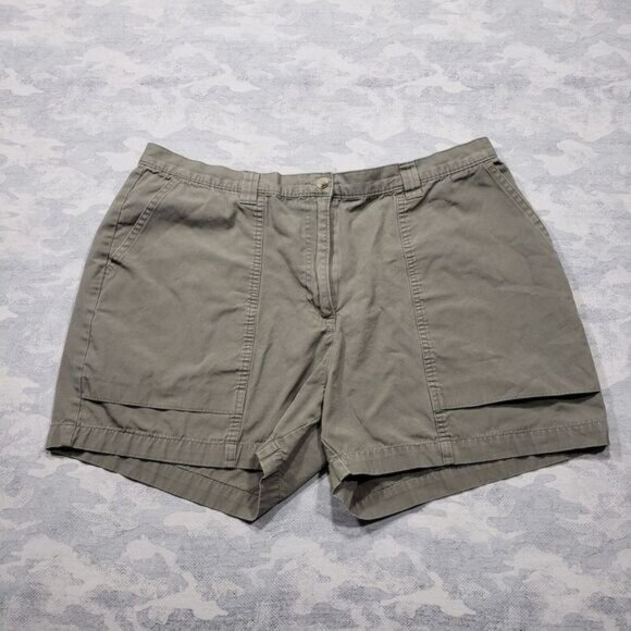 Pants - Woolrich Shorts‎ Womens 13 Gray High Rise Hiking Outdoors Cotton
